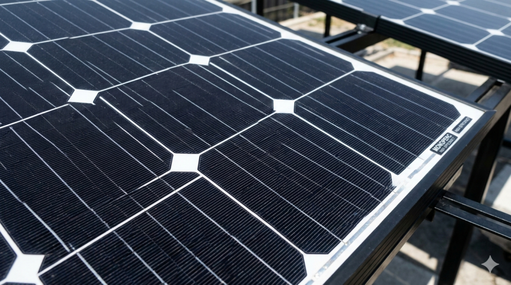 black monoperc solar panel